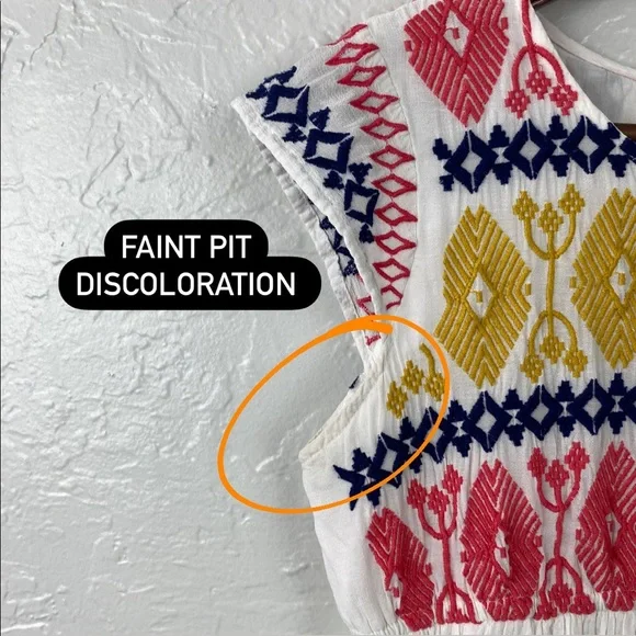 Romeo & Juliet Couture boho embroidered empire waist tunic XS - Picture 11 of 12